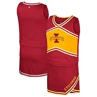 Girls Youth Colosseum Cardinal Iowa State Cyclones Cheerleader Top & Skirt Set