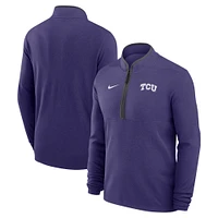 Men's Nike Purple TCU Horned Frogs Victory Quarter-Zip Jacket