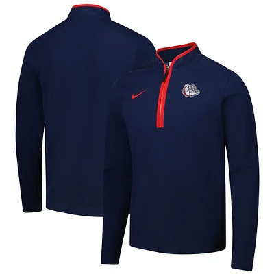 Men's Nike Navy Gonzaga Bulldogs Victory Performance Quarter-Zip Top