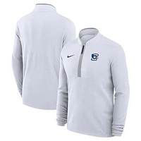 Men's Nike Gray Creighton Bluejays Victory Quarter-Zip Jacket