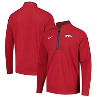 Men's Nike Cardinal Arkansas Razorbacks Victory Quarter-Zip Jacket