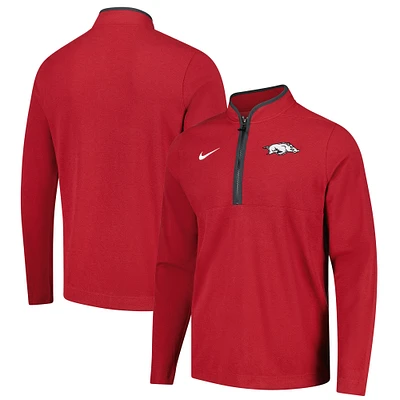 Men's Nike Cardinal Arkansas Razorbacks Victory Quarter-Zip Jacket