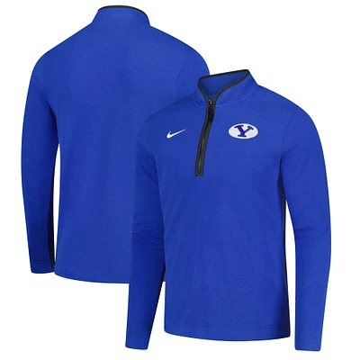 Men's Nike Royal BYU Cougars Victory Performance Quarter-Zip Top