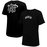 Unisex Stadium Essentials  Black Brooklyn Nets Origins Script T-Shirt