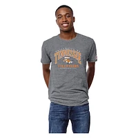 Men's League Collegiate Wear Heather Gray Tennessee Volunteers Tall Arch 2.0 Victory Falls Tri-Blend T-Shirt