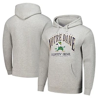 Men's Heather Gray Notre Dame Fighting Irish Tall Arch Essential Pullover Hoodie