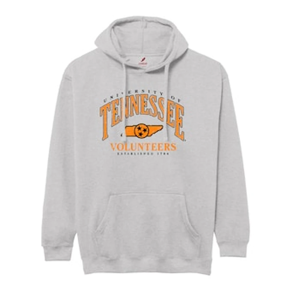 Men's League Collegiate Wear Heather Gray Tennessee Volunteers Tall Arch Essential Pullover Hoodie