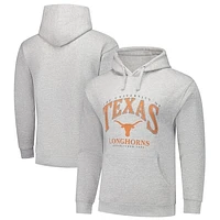 Men's Heather Gray Texas Longhorns Tall Arch Essential Pullover Hoodie