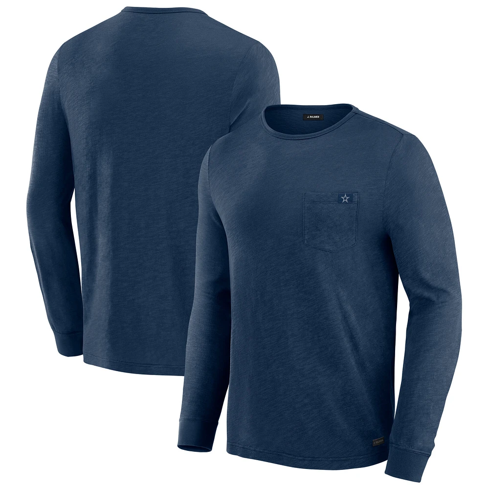 Men's J. Palmer Navy Dallas Cowboys In-The-Pocket Long Sleeve T-Shirt