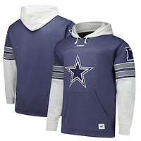 Men's '47 Navy Dallas Cowboys Big & Tall Lacer Pullover Hoodie