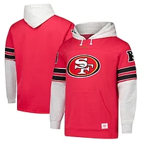 Men's '47 Scarlet San Francisco 49ers Big & Tall Lacer Pullover Hoodie