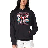 Women's G-III 4Her by Carl Banks San Francisco 49ers Flowers Team Logo Graphic Fleece Pullover Hoodie