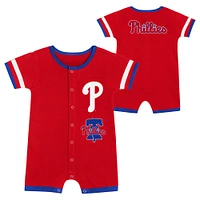 Infant  Red Philadelphia Phillies Double Hit Coverall 2-Piece Set