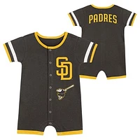 Infant  Brown San Diego Padres Double Hit Coverall 2-Piece Set