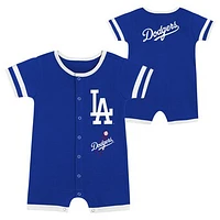 Newborn  Blue Los Angeles Dodgers Double Hit Coveralls