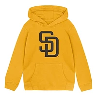 Toddler Gold San Diego Padres Primary Logo Fleece Pullover Hoodie