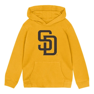 Toddler Gold San Diego Padres Primary Logo Fleece Pullover Hoodie