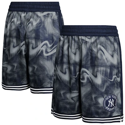 Youth Navy/Gray New York Yankees Outfielder Shorts