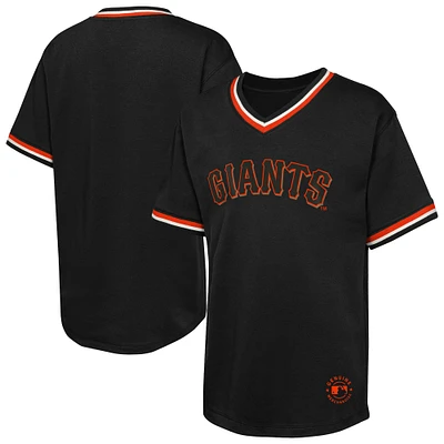 Youth Black San Francisco Giants Relief Pitcher V-Neck T-Shirt