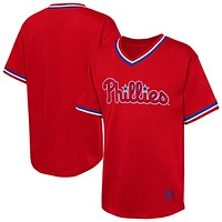 Youth  Red Philadelphia Phillies Relief Pitcher V-Neck T-Shirt