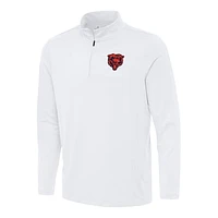 Men's Antigua Chicago Bears Reprocess Quarter-Zip Top