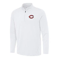 Men's Antigua White Chicago Bears Reprocess Quarter-Zip Top