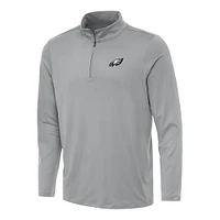 Men's Antigua Gray Philadelphia Eagles Reprocess Quarter-Zip Top