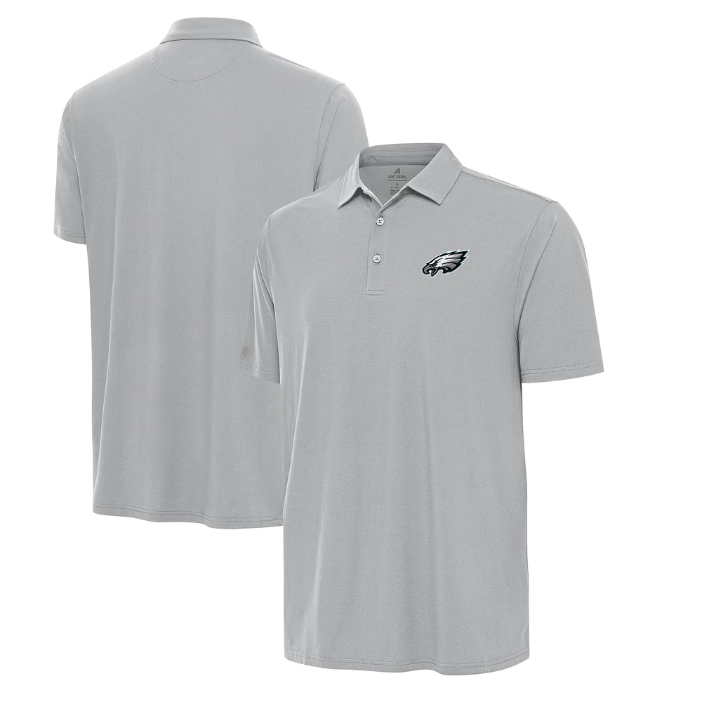 Men's Antigua Gray Philadelphia Eagles Era Polo