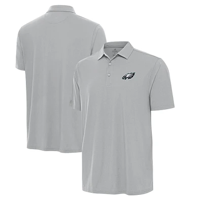 Men's Antigua Gray Philadelphia Eagles Era Polo
