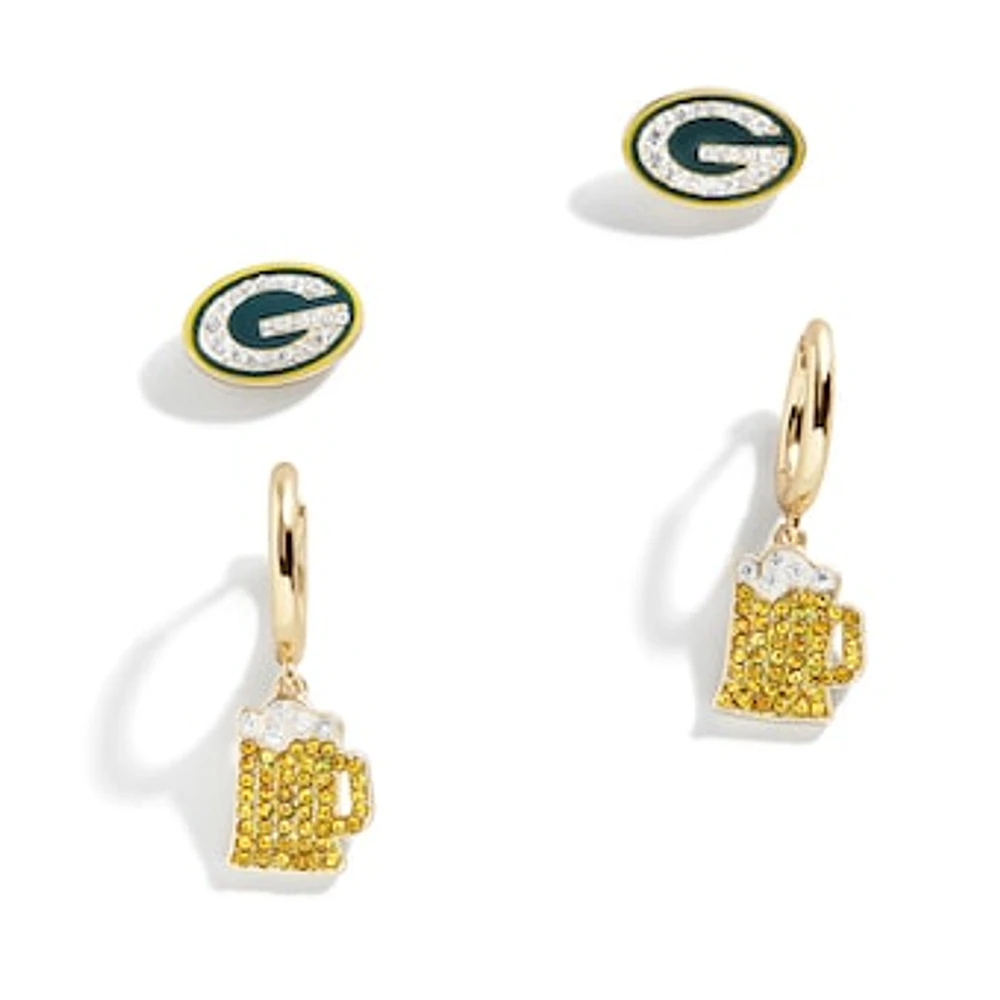 BaubleBar Green Bay Packers Set of Two Earrings