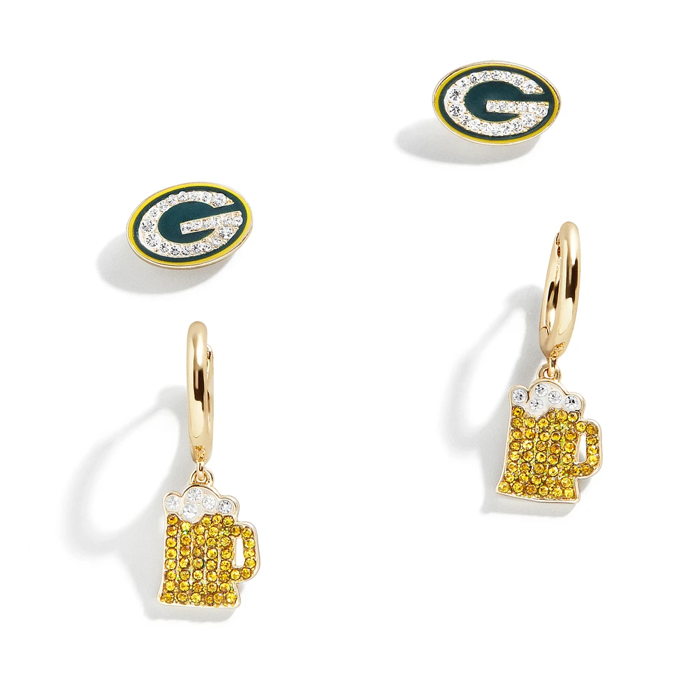 BaubleBar Green Bay Packers Set of Two Earrings