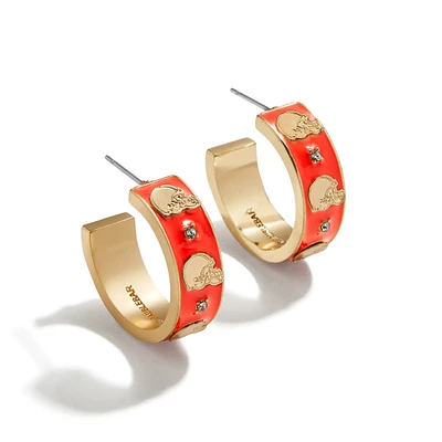 WEAR By Erin Andrews x BaubleBar Cleveland Browns Enamel Hoop Earrings