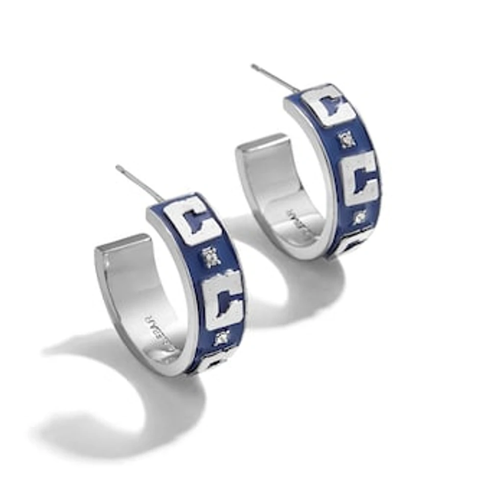 WEAR By Erin Andrews x BaubleBar Indianapolis Colts Enamel Hoop Earrings