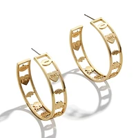 WEAR by Erin Andrews x Baublebar Baltimore Ravens Motif Hoop Earrings