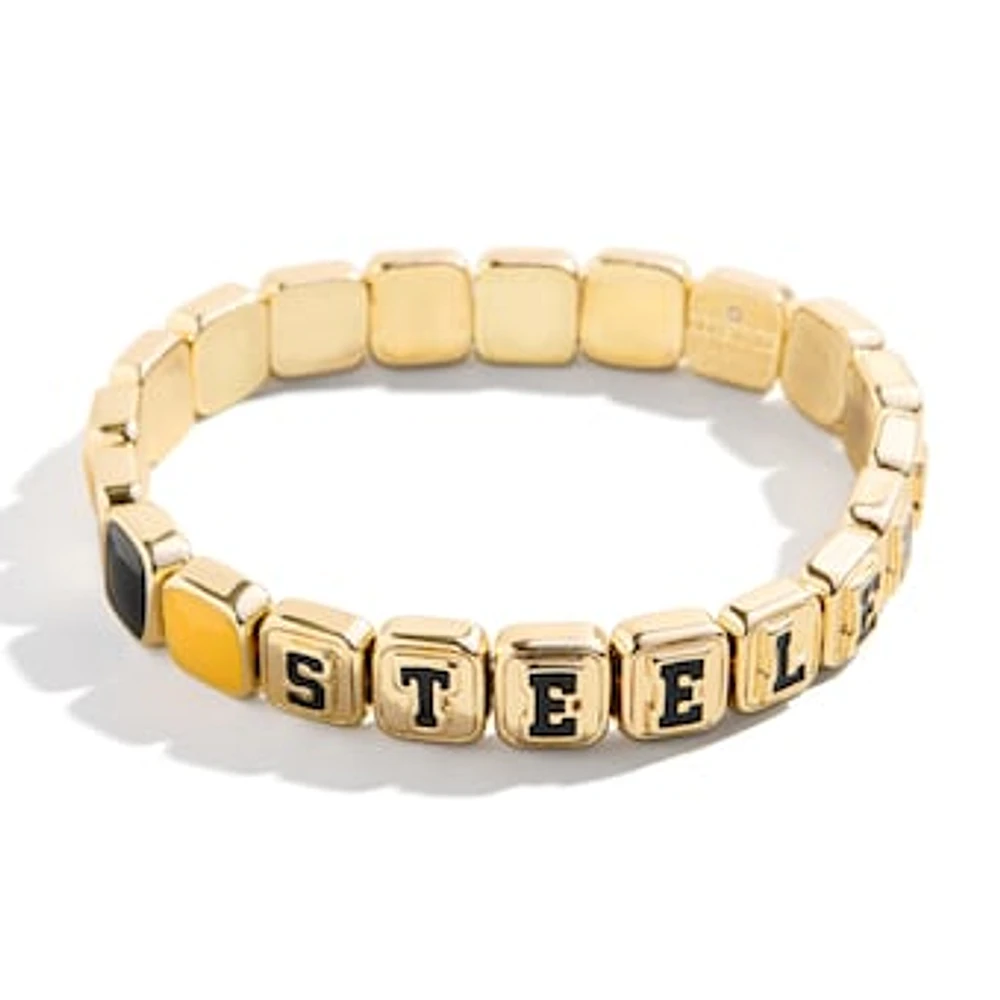 WEAR by Erin Andrews x BaubleBar Pittsburgh Steelers Tile Bracelet