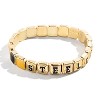 WEAR by Erin Andrews x BaubleBar Pittsburgh Steelers Tile Bracelet