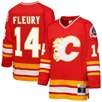 Youth Mitchell & Ness Theoren Fleury Red Calgary Flames 198/89 Blue Line Retired Player Jersey