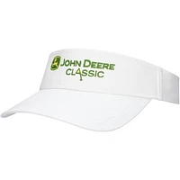 Unisex Ahead White John Deere Classic Cirrus Adjustable Visor