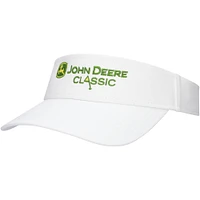 Unisex Ahead White John Deere Classic Cirrus Adjustable Visor