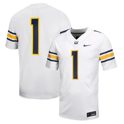 Men's Nike #1 White Cal Bears Untouchable Football Jersey