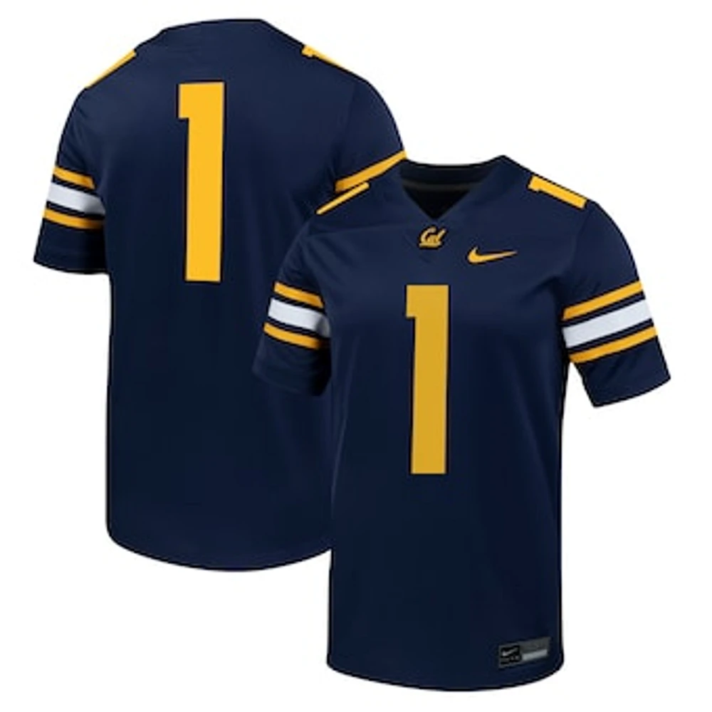 Men's Nike #1 Navy Cal Bears Untouchable Football Jersey