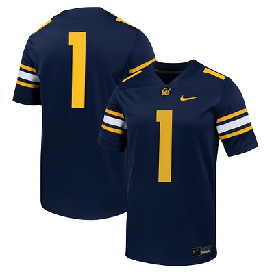 Men's Nike #1 Navy Cal Bears Untouchable Football Jersey