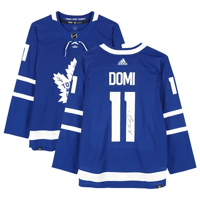 Max Domi Toronto Maple Leafs Autographed adidas Authentic Jersey