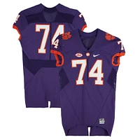 Clemson Tigers Team-Issued Nike #74 Purple Jersey from the Football Program - Size 46+4