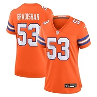 Women's Nike Randy Gradishar Orange Denver Broncos Mile High Collection 1977 Throwback Retired Player Game Jersey