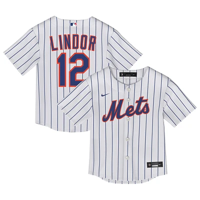 Toddler Nike Francisco Lindor White New York Mets Home Replica 2.0 Player Jersey
