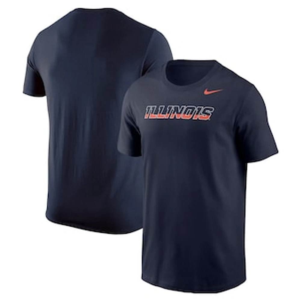 Men's Nike Navy Illinois Fighting Illini Logo T-Shirt