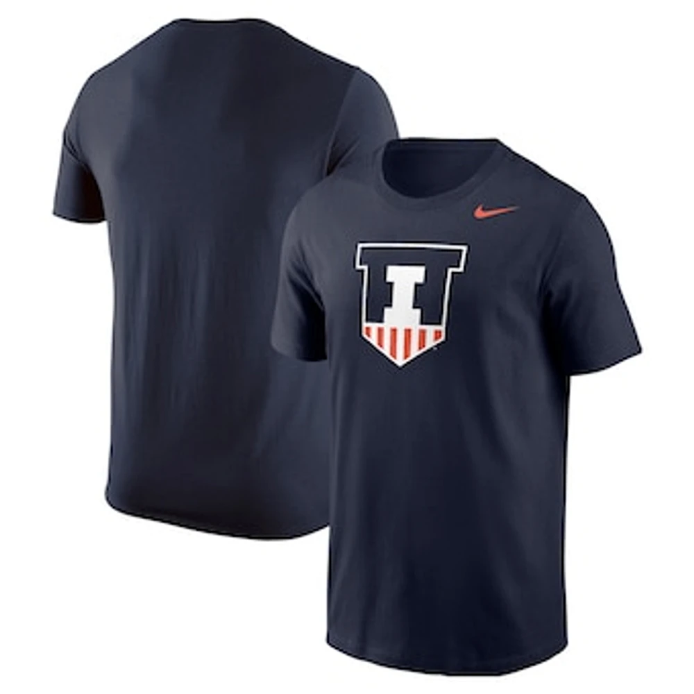 Men's Nike Navy Illinois Fighting Illini Logo T-Shirt