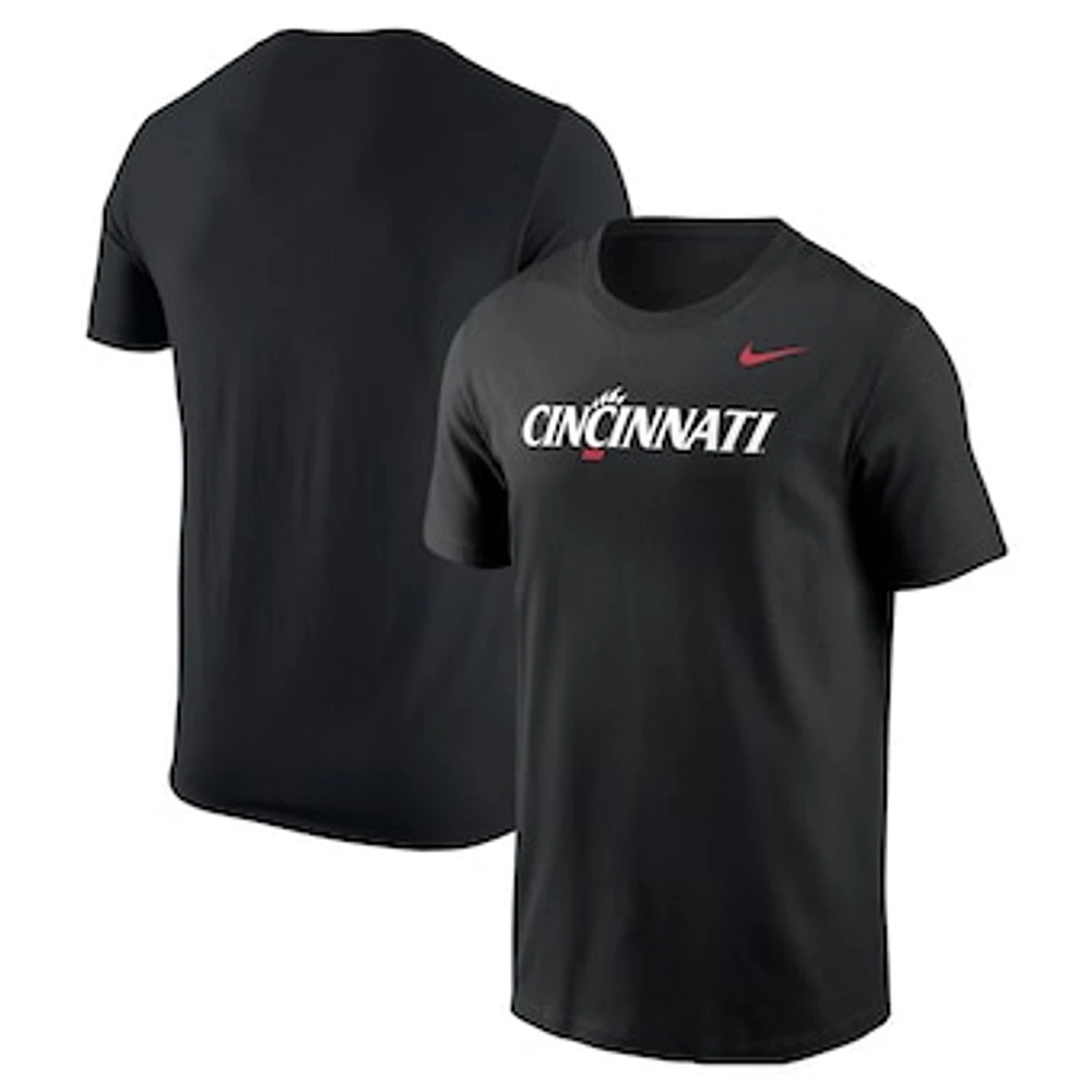 Men's Nike Black Cincinnati Bearcats Logo T-Shirt