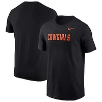 Men's Nike Black Oklahoma State Cowboys Cowgirls Logo T-Shirt